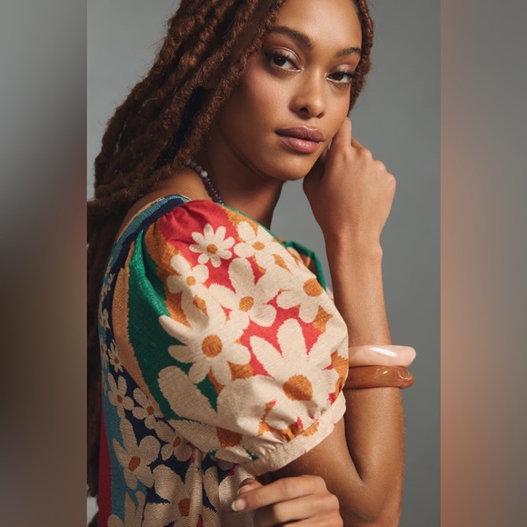 FARM RIO Super Fun Daisy Organic Cotton Mini Dress - Picture 8 of 15